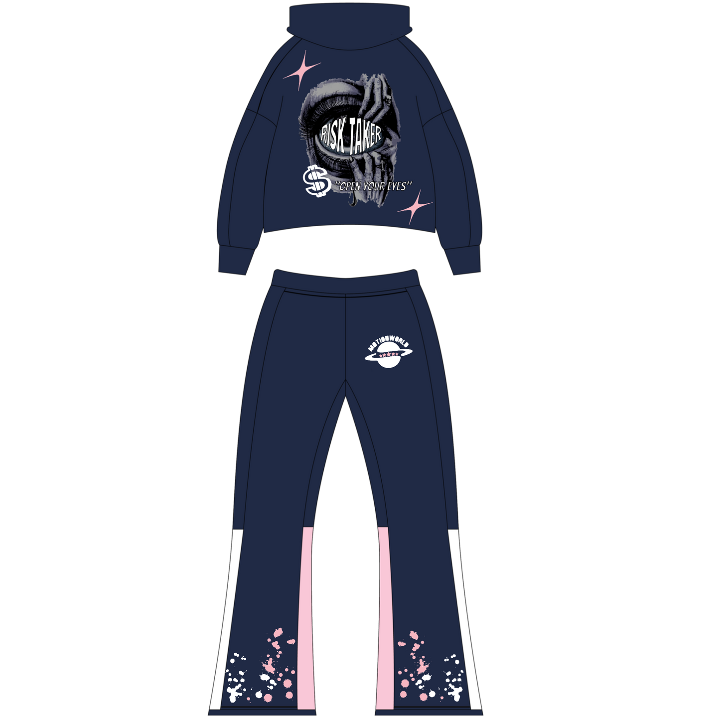 RISK-TAKER V2 "CORAL BLUE" TRACKSUIT
