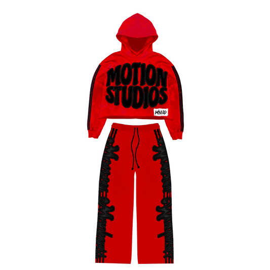 Money Madness Tracksuit 'Crimson Black'