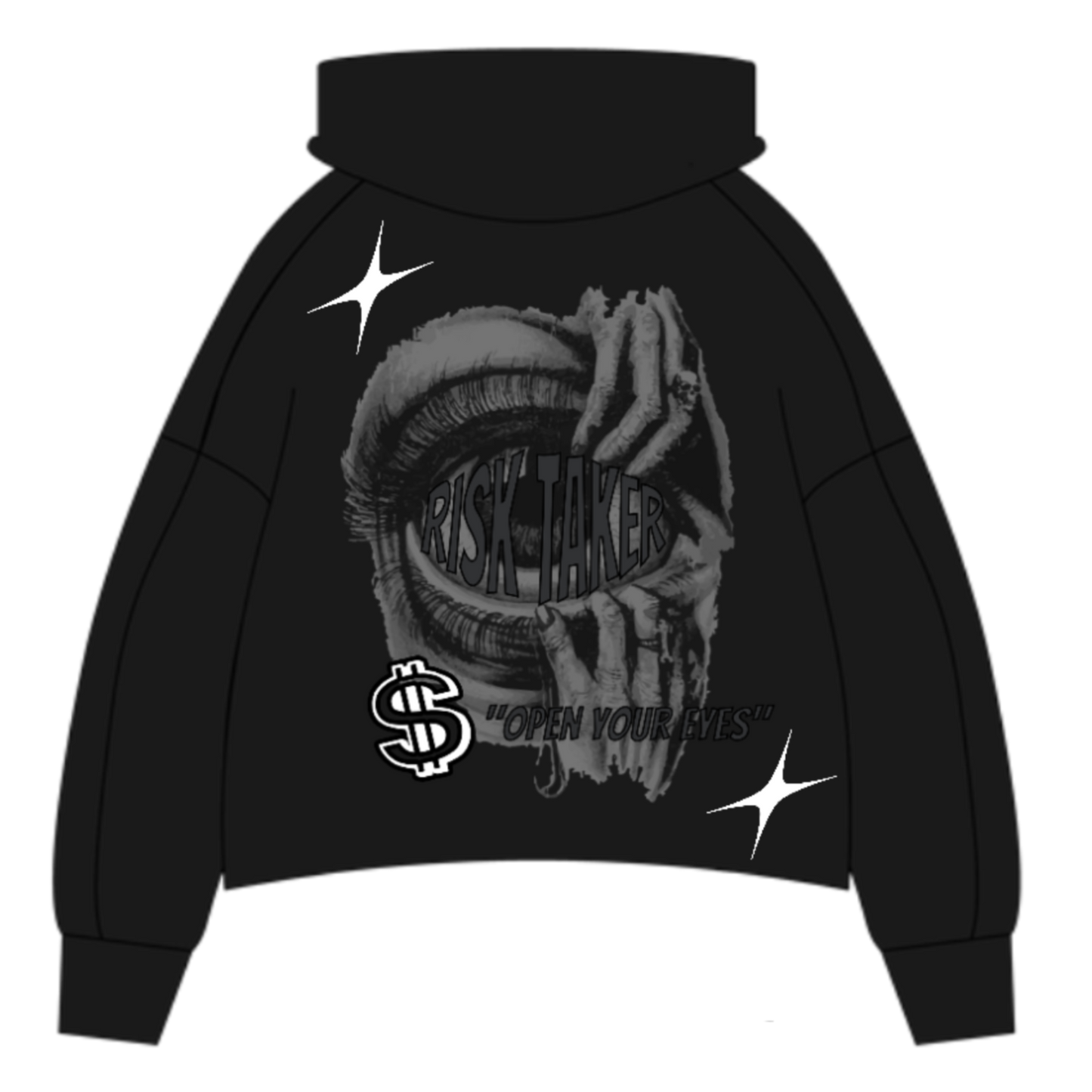 RISK-TAKER V2 "ONYX" HOODIE
