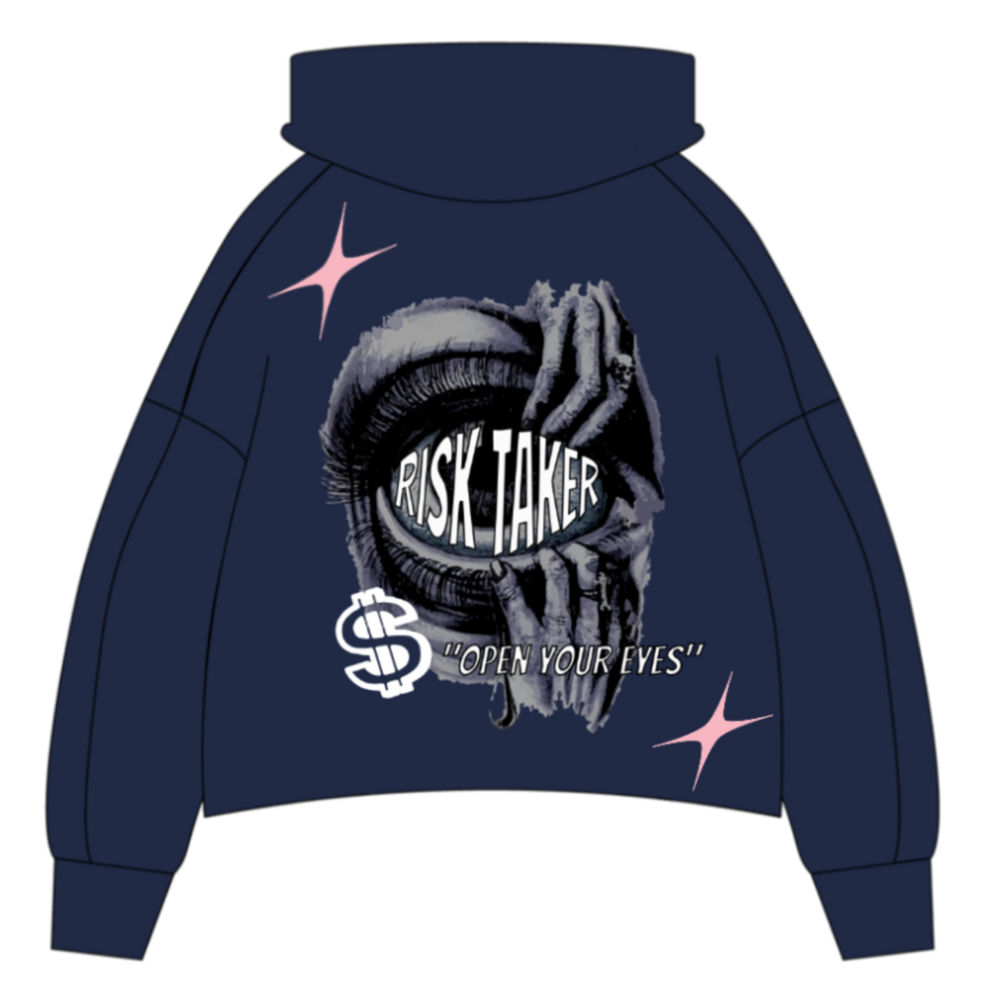 RISK-TAKER V2 "CORAL BLUE" HOODIE