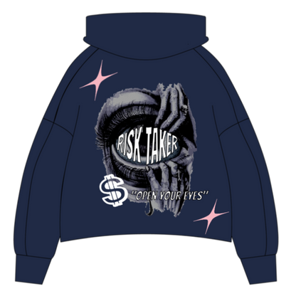 RISK-TAKER V2 "CORAL BLUE" HOODIE