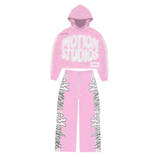 Money Madness Tracksuit 'Rose'